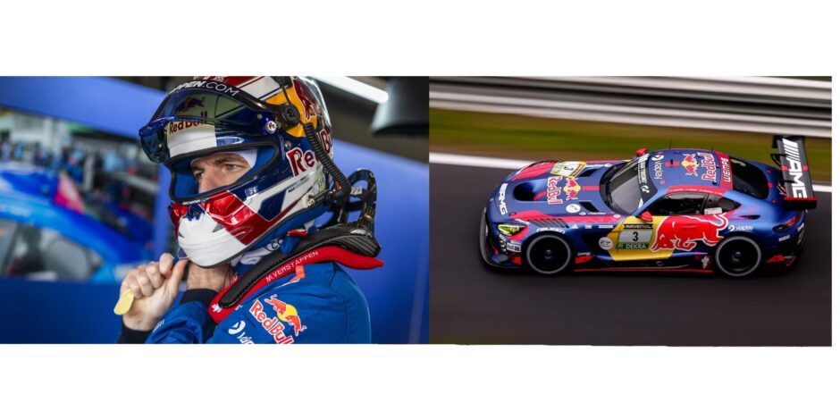 Four-time Formula One world champion Max Verstappen and his Mercedes-AMG GT3