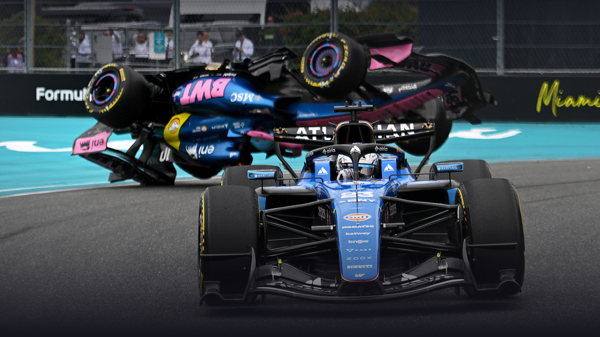 Pierre Gasly crash in 2026 Miami GP