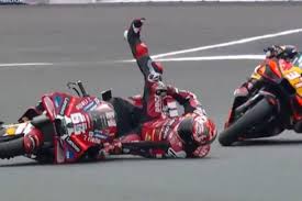 Francesco Bagnaia crashed at 2026 French MotoGP