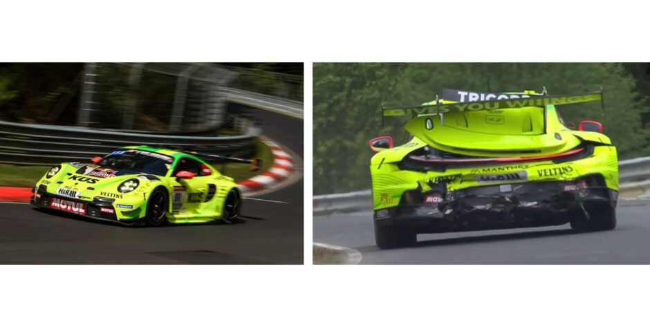Kévin Estre crash at the 24h Nürburgring