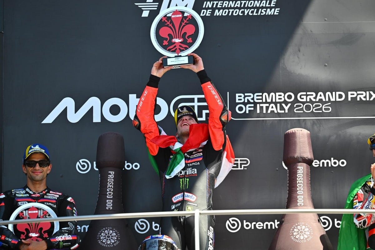 Marco Bezzecchi wins the 2026 Italian MotoGP